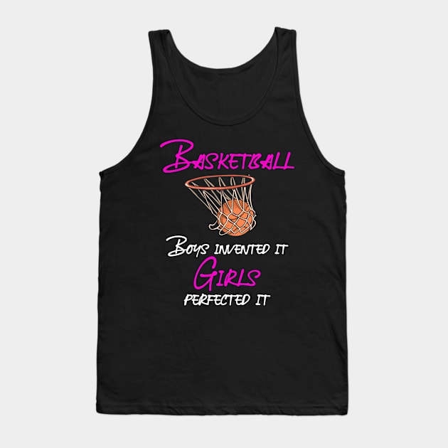 Basketball Girls Tank Top by Jabinga